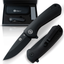 Premium Peasant Folding Pocket Knife Gift Set for Adventurers (Black) - Korvel