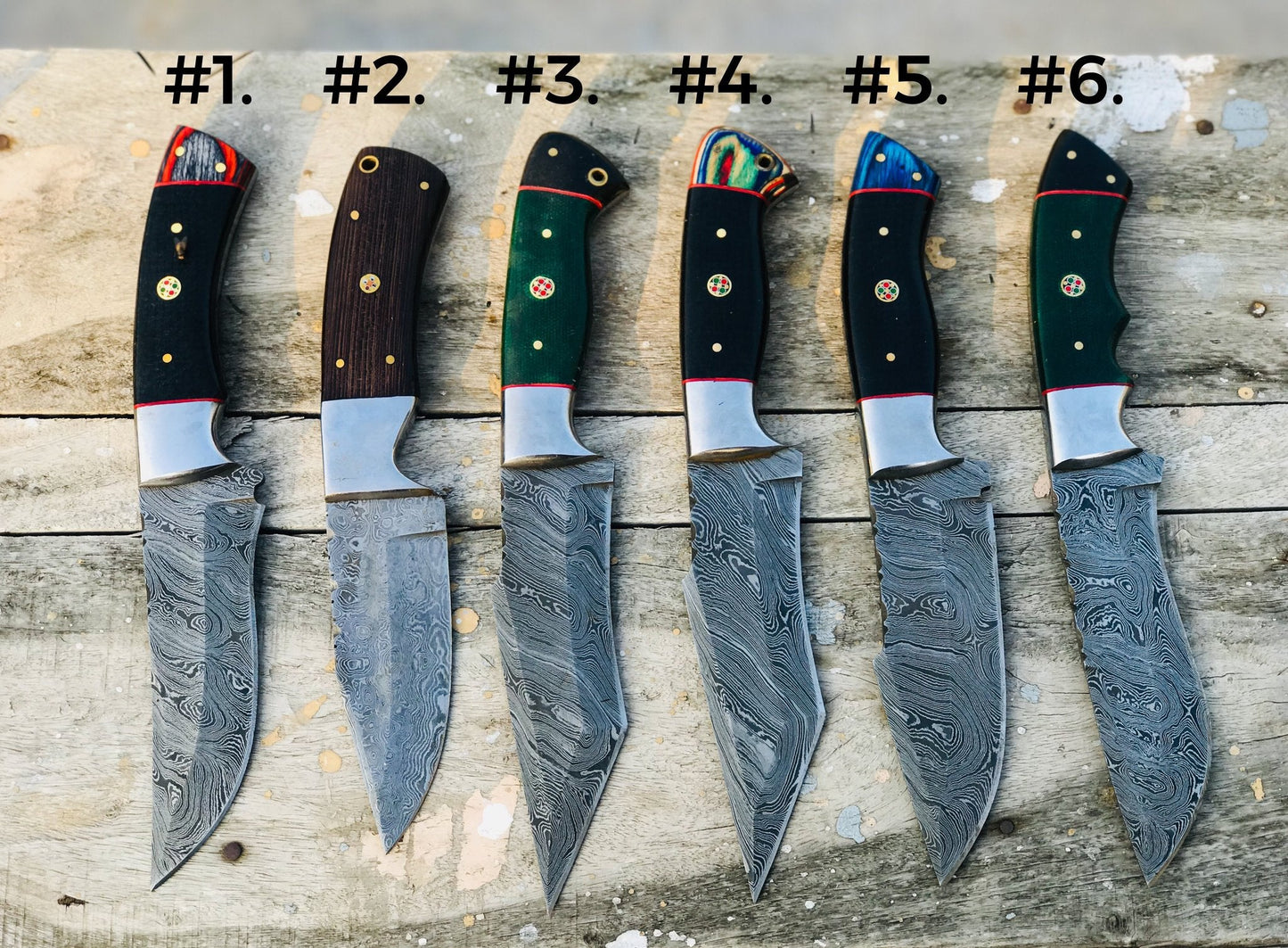 Artisan Crafted Damascus Steel Hunting Knives - Korvel