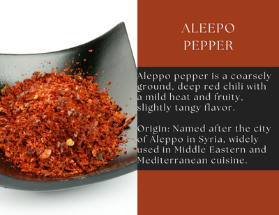 Aleppo Pepper – Mild, Fruity & Slightly Tangy Chili Flakes