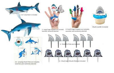 61 Piece Shark Party Kit for Memorable Celebrations