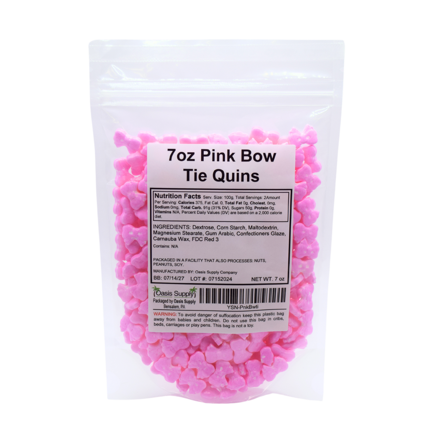 Decoraciones de Pastel de Lazo Rosa Comestible - Royal Sugar Icing Sprinkles