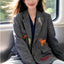 Blazer de Lana Casual Retro de Moda para Mujeres