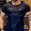 Camiseta de manga corta de cuello redondo para hombres en tallas grandes