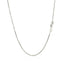 Cadena Octagonal Box de Oro Blanco de 14k - 1.00 mm