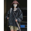 Korean Style Casual Hooded Windbreaker Jacket for Women