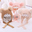 Handmade Modern Trend Winter Knitted Baby Hat with Double Pompoms