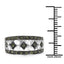 Anillo de Plata Esterlina con Diamante Verde Genuino de 0.32 Quilates