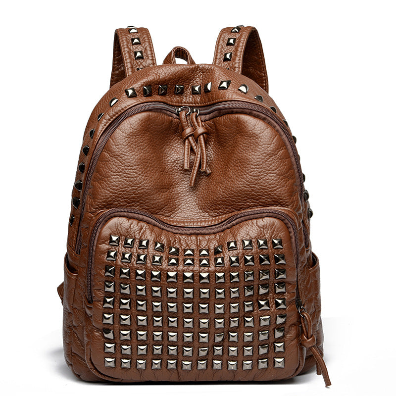 Sac à dos pour ordinateur portable de grande capacité avec design clouté