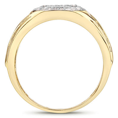 Bague de fiançailles en argent sterling avec diamant blanc véritable de 0,24 carat