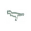 Cortador de Galletas T-Rex Verde Menta - 6 Pulgadas