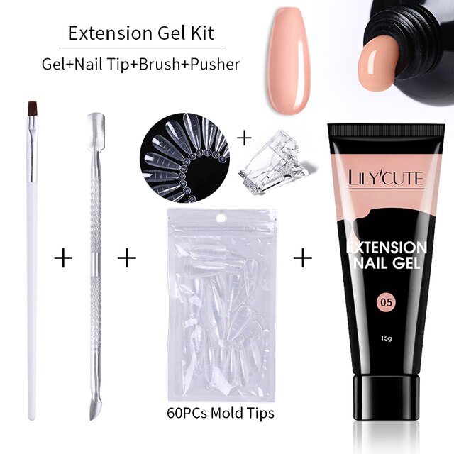 LILYCUTE Nail Extension Gel Set - Premium Nail Care