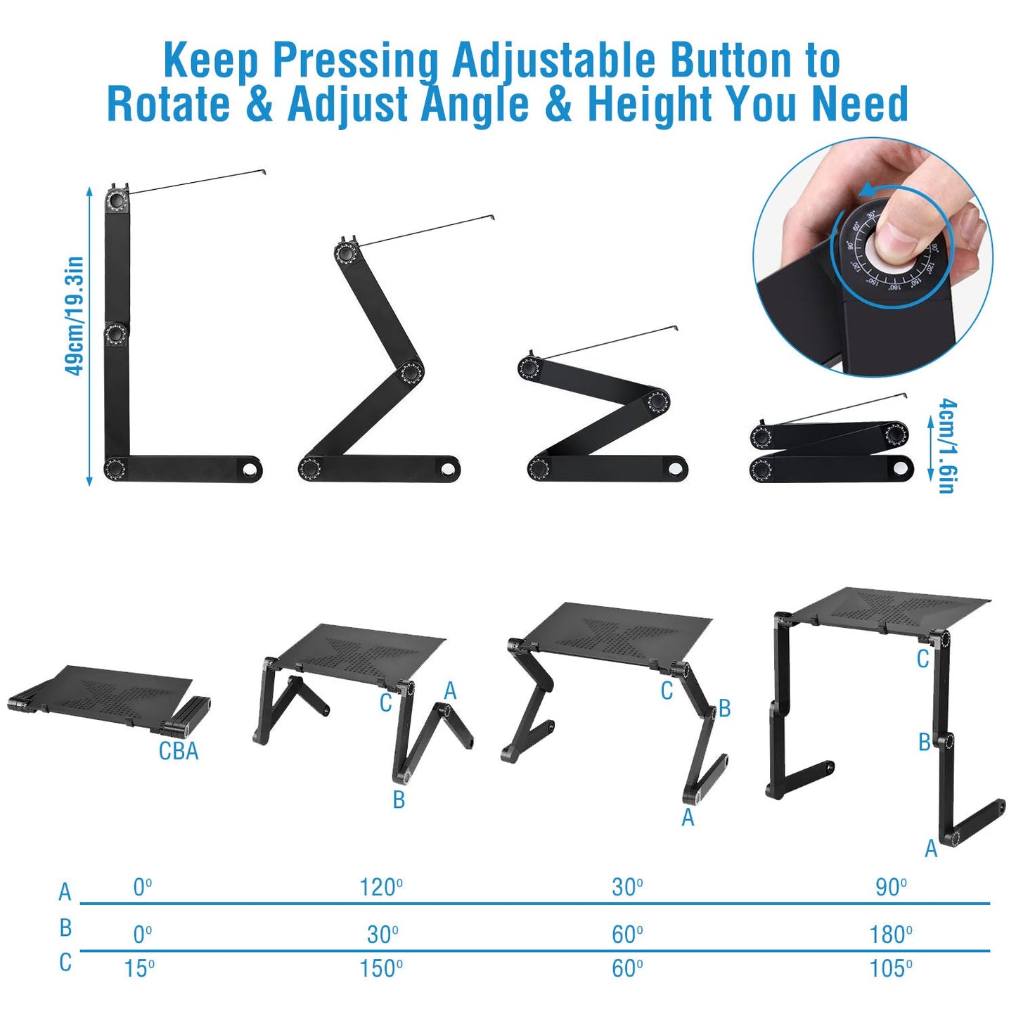 GBruno Foldable Laptop Table