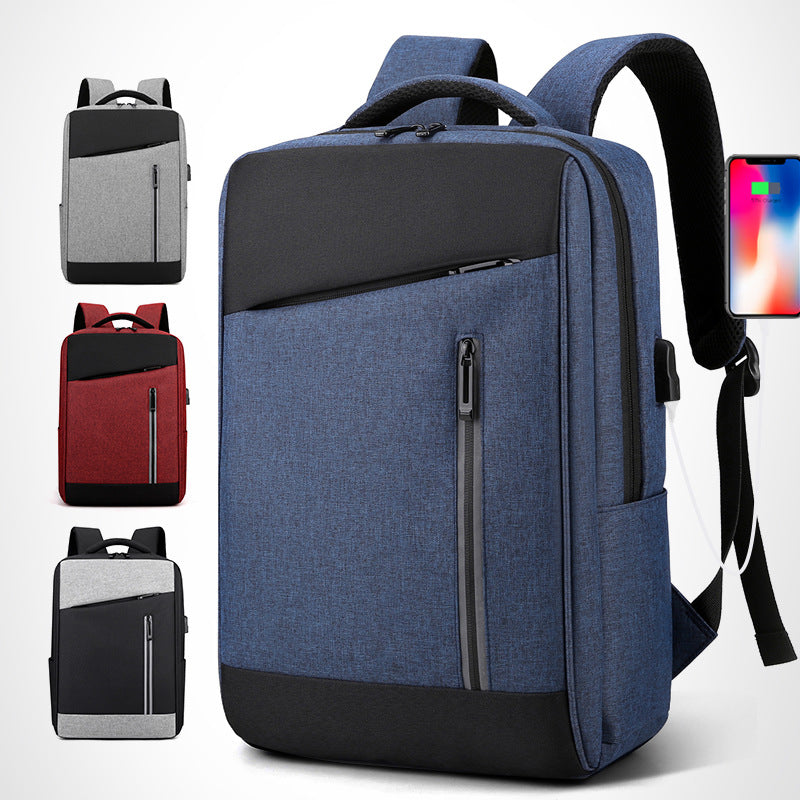 Large Capacity Business Casual Laptop Backpack with USB Charging