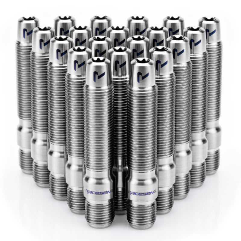 Raceseng Premium Titanium Wheel Stud Conversion Kit - M12x1.5mm (80mm Length, Fits Up to 15mm Spacer) - Korvel