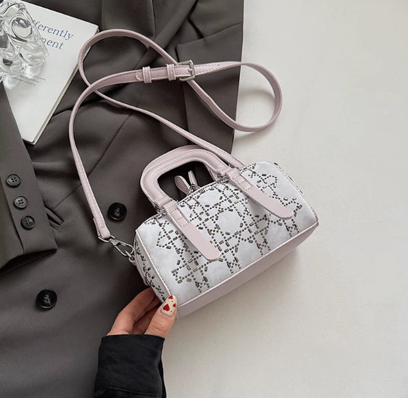 Bolsa Tote Cilíndrica Minimalista Estilo Coreano