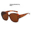 Gafas de sol polarizadas con clip para miopía de gran tamaño