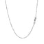 14k White Gold Classic Box Chain - 0.7mm