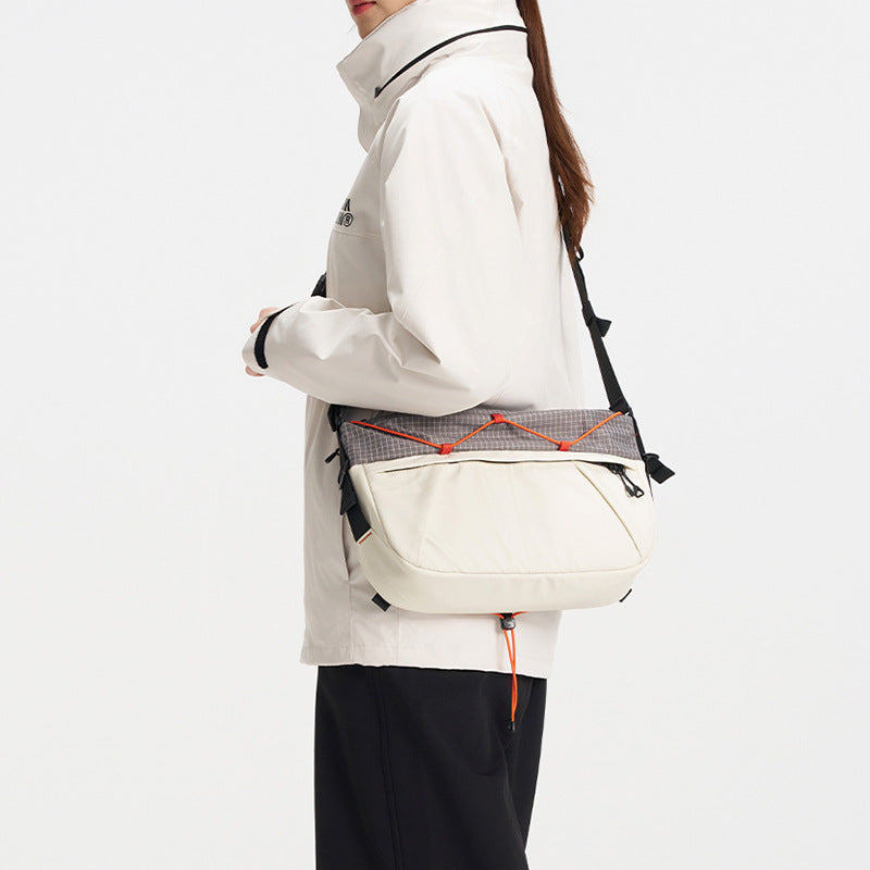 Sac bandoulière polyvalent grande capacité en couleurs contrastées