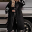 Hooded Long Windbreaker Jacket with Pockets for Women