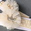 Elegant Handmade Baby Girl Hair Band with Rhinestone Crown - Perfect for Infants - Korvel