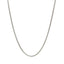 Chaîne en argent sterling 1,8 mm plaquée rhodium