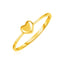 14k Yellow Gold Puffed Heart Engagement Ring