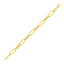 Bracelet en lien poli en or jaune 14k