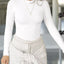 Long Sleeve Crop T-Shirt with Ribbed Texture