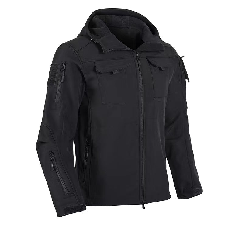 Chaqueta a Prueba de Viento Forrada de Forro Polar Soft Shell Beetle Top