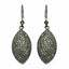 2.82 Carat Genuine Diamond .925 Sterling Silver Dangle Earrings