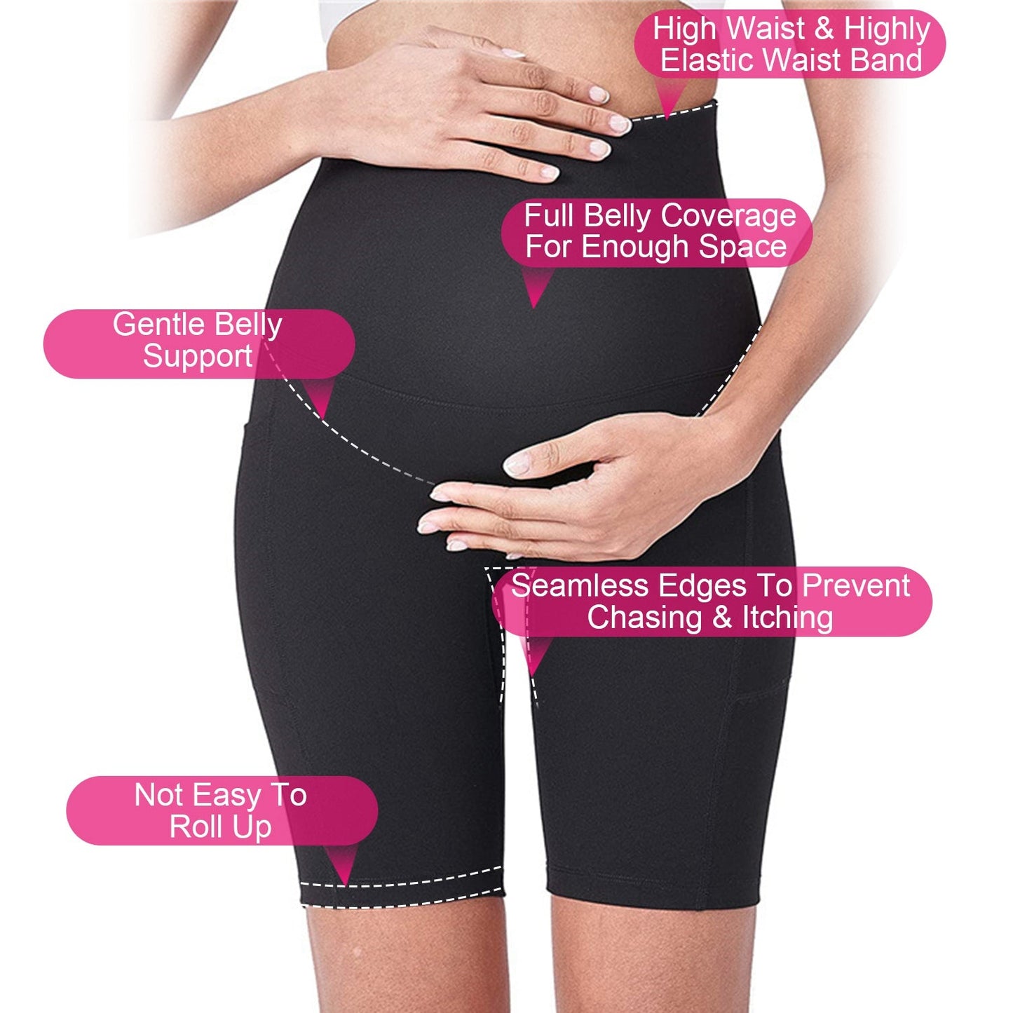 GBruno Women's Maternity Yoga Shorts