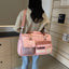 Sac de voyage multi-poches à contraste de couleur tendance