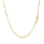 Cadena Clásica de Caja de Oro Amarillo de 14k - 0.8mm