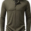 Men's Button Detail Long Sleeve T-Shirt