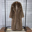 Womens Elongated Wool Coat With Tailored Lapel