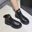 Genuine Leather Women's Thick Bottom Martin Boots