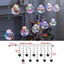 Santa Claus Curtain String Lights