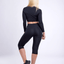 JupiterGear Mid-Rise Capri Fitness Leggings with Pockets