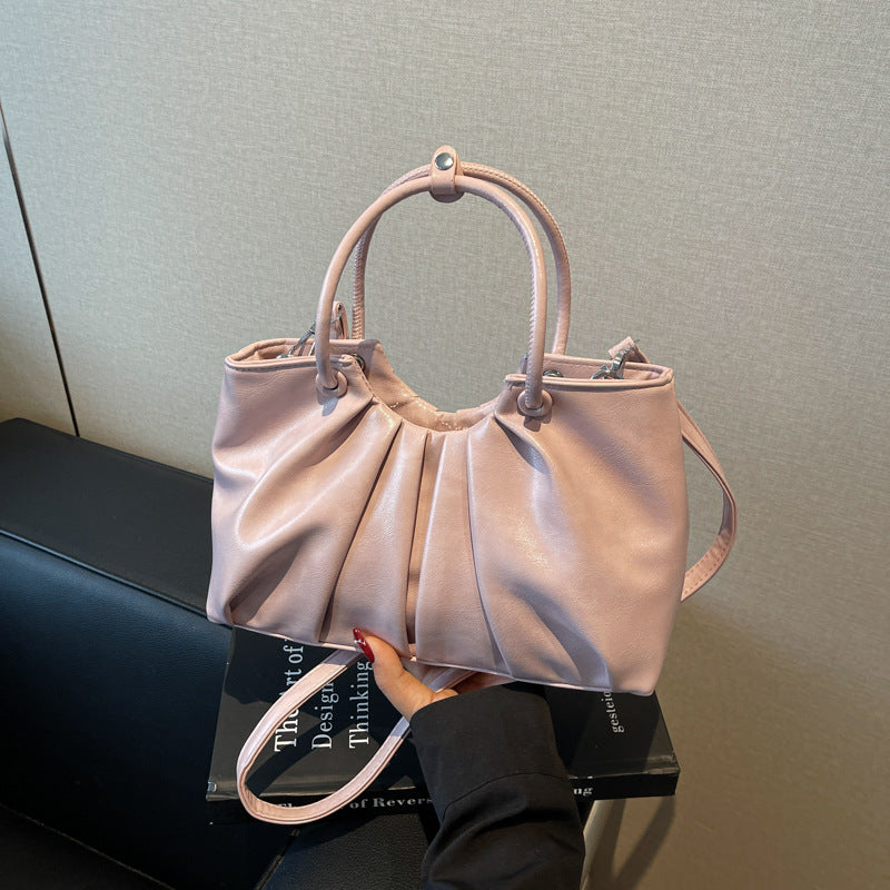 Bolso de hombro con forma de nube plisada Niche para mujeres