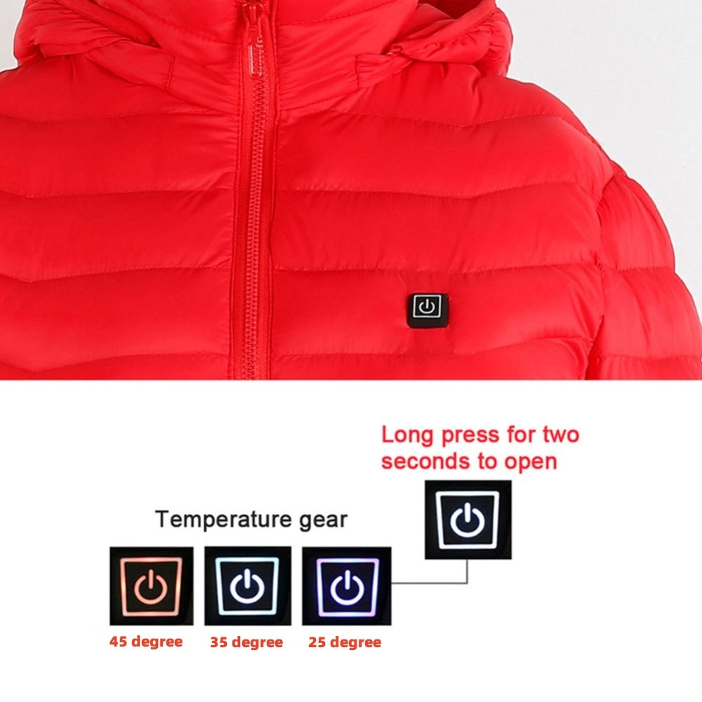 New Heated Jacket Coat USB Electric Jacket Cotton Coat Heater Thermal Clothing Heating Vest Men's Clothes Winter - Korvel