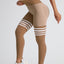 High Waist Striped Outdoor Sports Tights for Women