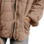 Plus Size Full Zip Quilted Bomber Jacket