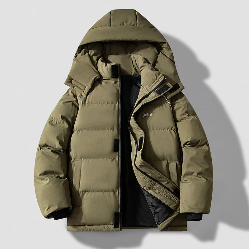 Chaqueta de Algodón Acolchada Impermeable de Dos Piezas Cálida