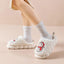 Chaussons Bonhomme de Neige - Chaussures d'Hiver en Peluche Antidérapantes