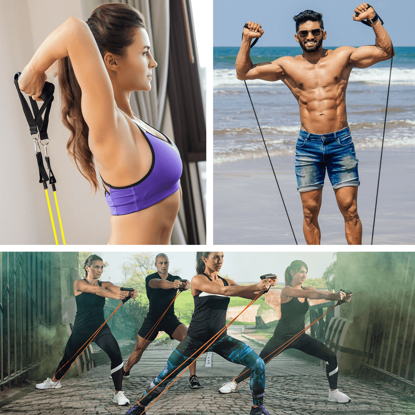 XGear Fitness 11-Piece Resistance Band Set with Handles