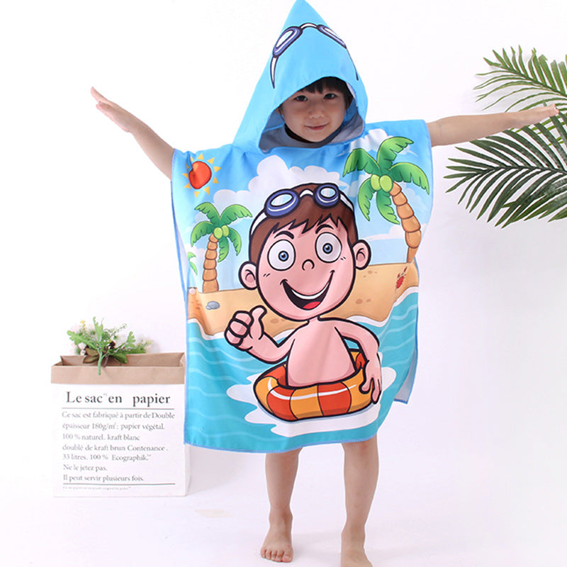 Microfiber Children's Double-Sided Velvet Beach Towel