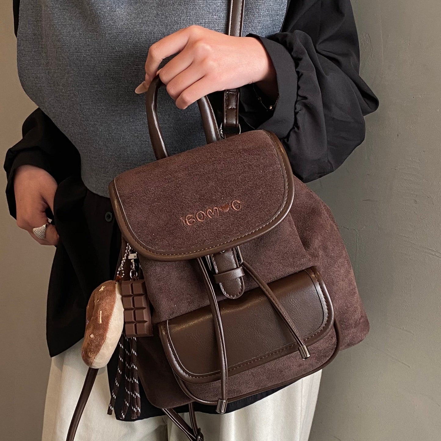 Preppy-Style Commuter Backpack - Vintage Travel Bag