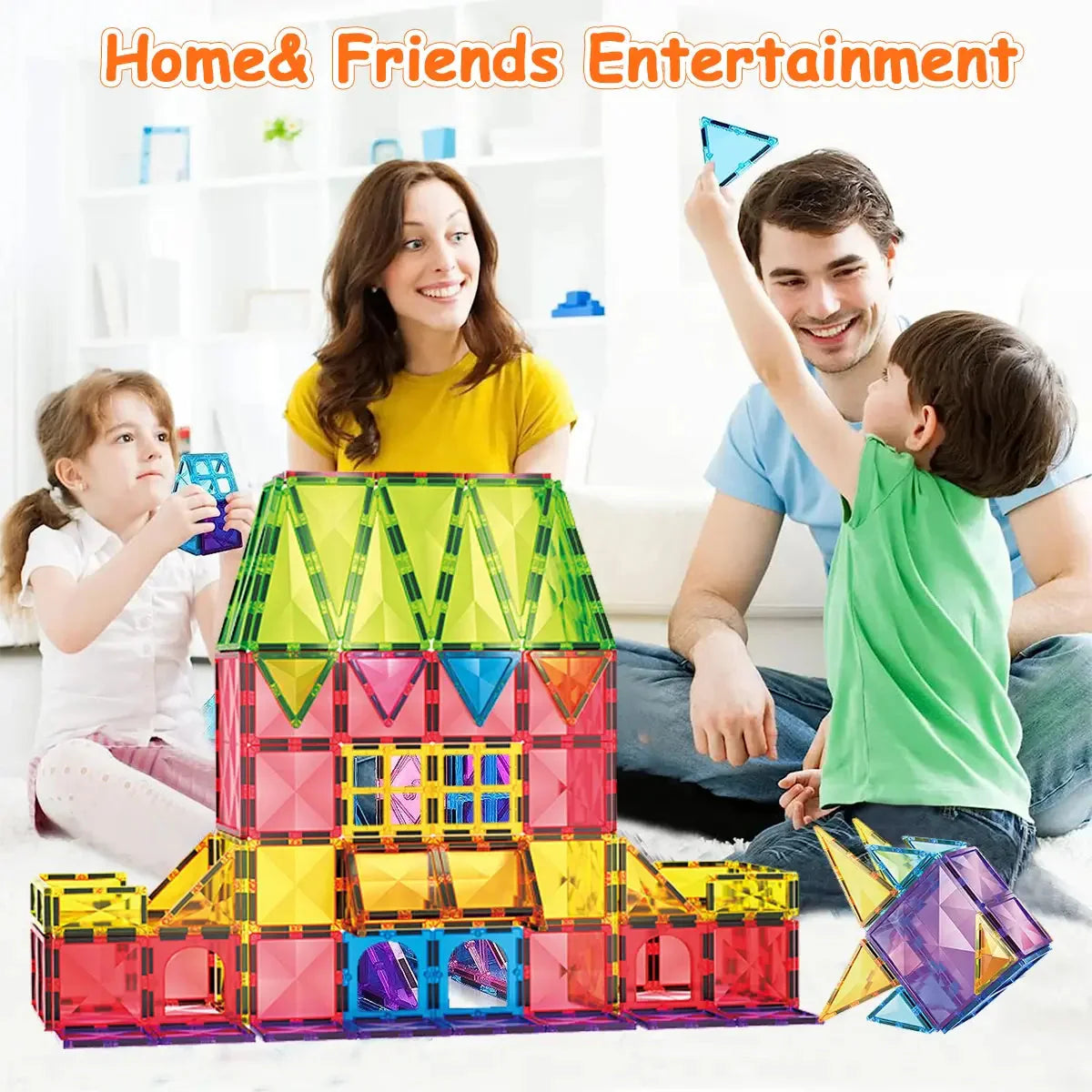 Set de construction de blocs magnétiques pour enfants