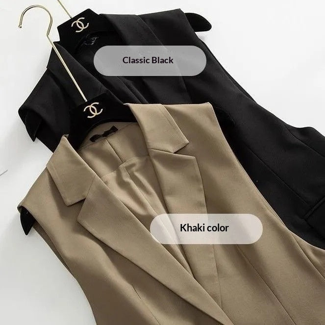 Korean-Style Versatile Women's Blazer Vest