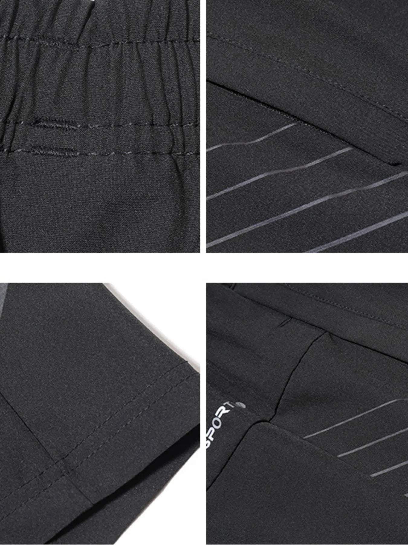 Pantalones Cortos de Entrenamiento Activo de Talla Grande para Hombre con Cinta Ajustable